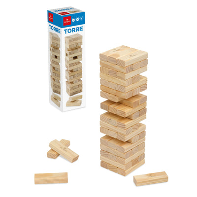 Gioco Dal Negro Torre in legno classico gioco di equilibrio e abilita
