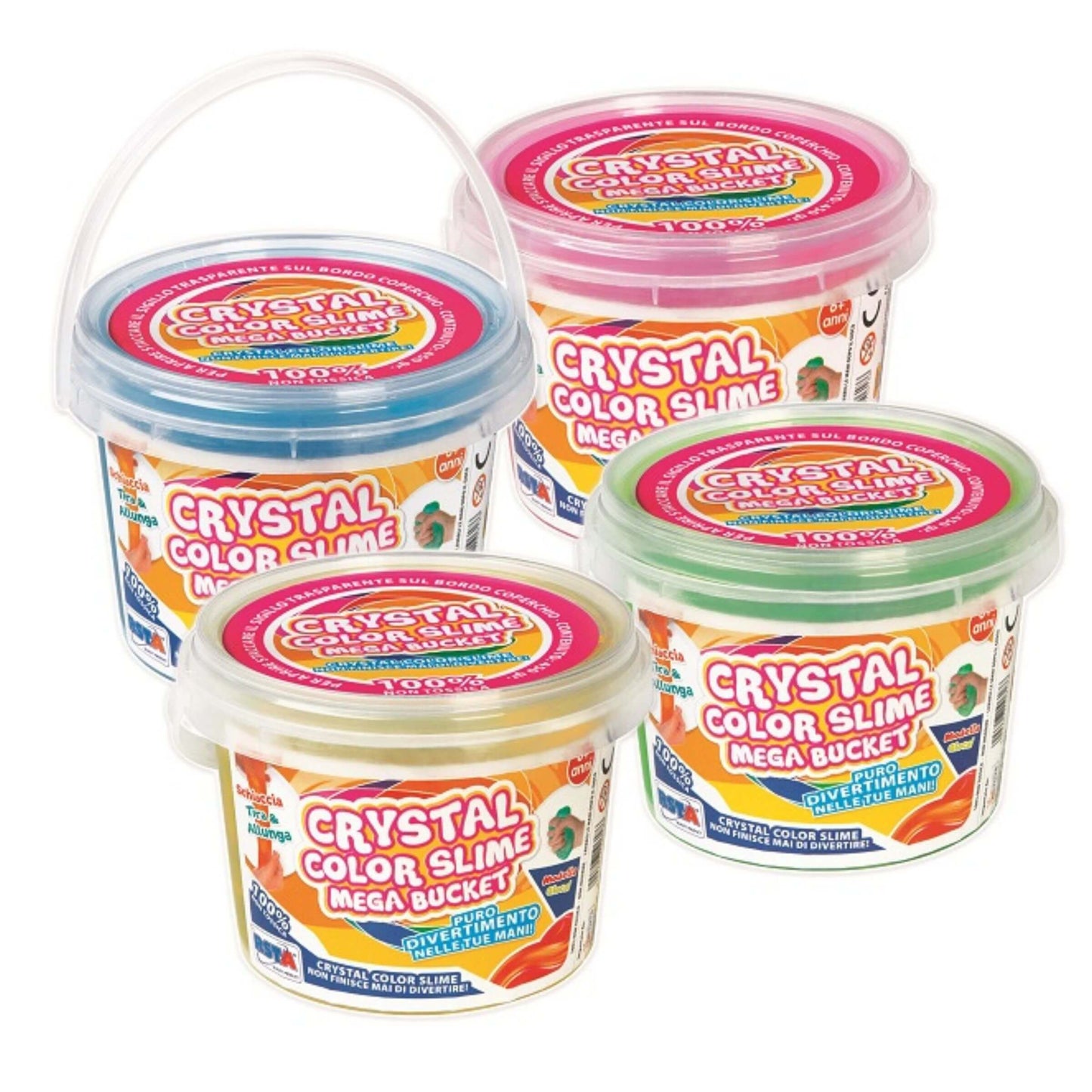 Crystal Color Slime Mega Secchiello 450gr - 10618