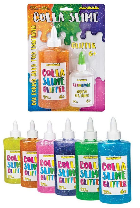 COLLA SLIME GLITTER + ATTIVATORE 177 ml
