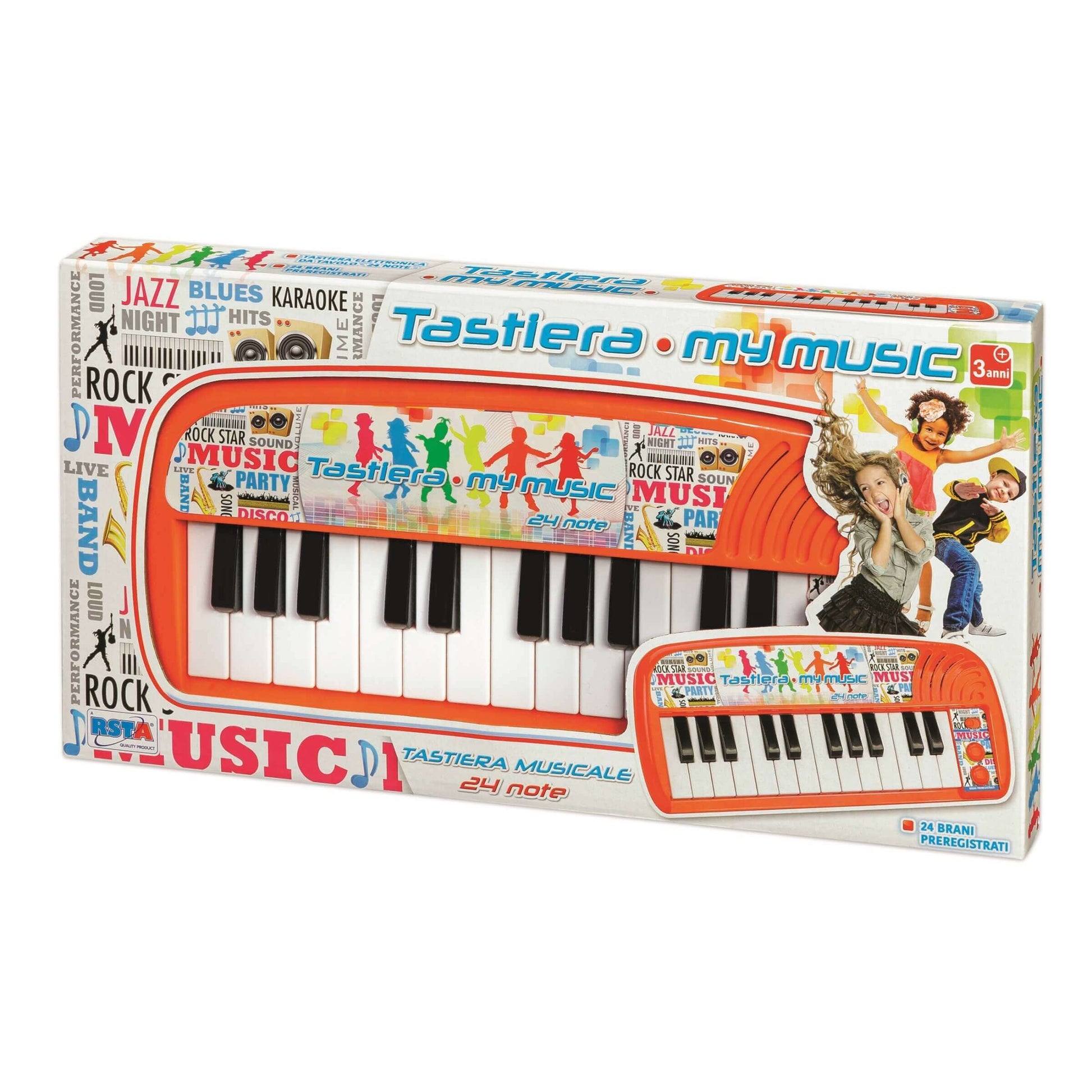 Tastiera My Music 24 note con brani preregistrati per bambini dai 3 anni