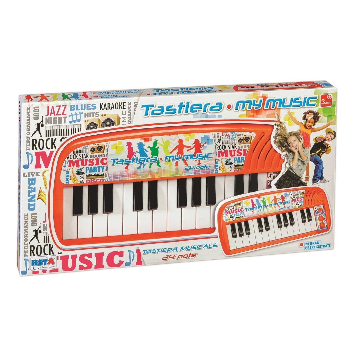 Tastiera My Music 24 note con brani preregistrati per bambini dai 3 anni