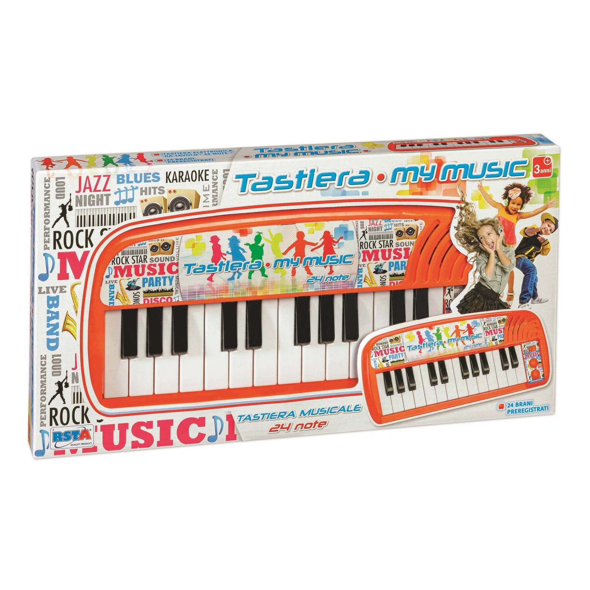 Tastiera My Music 24 note con brani preregistrati per bambini dai 3 anni