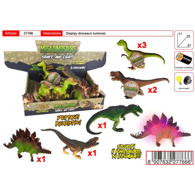DISPLAY DINOSAURI LUMINOSI (8PZ) 27766