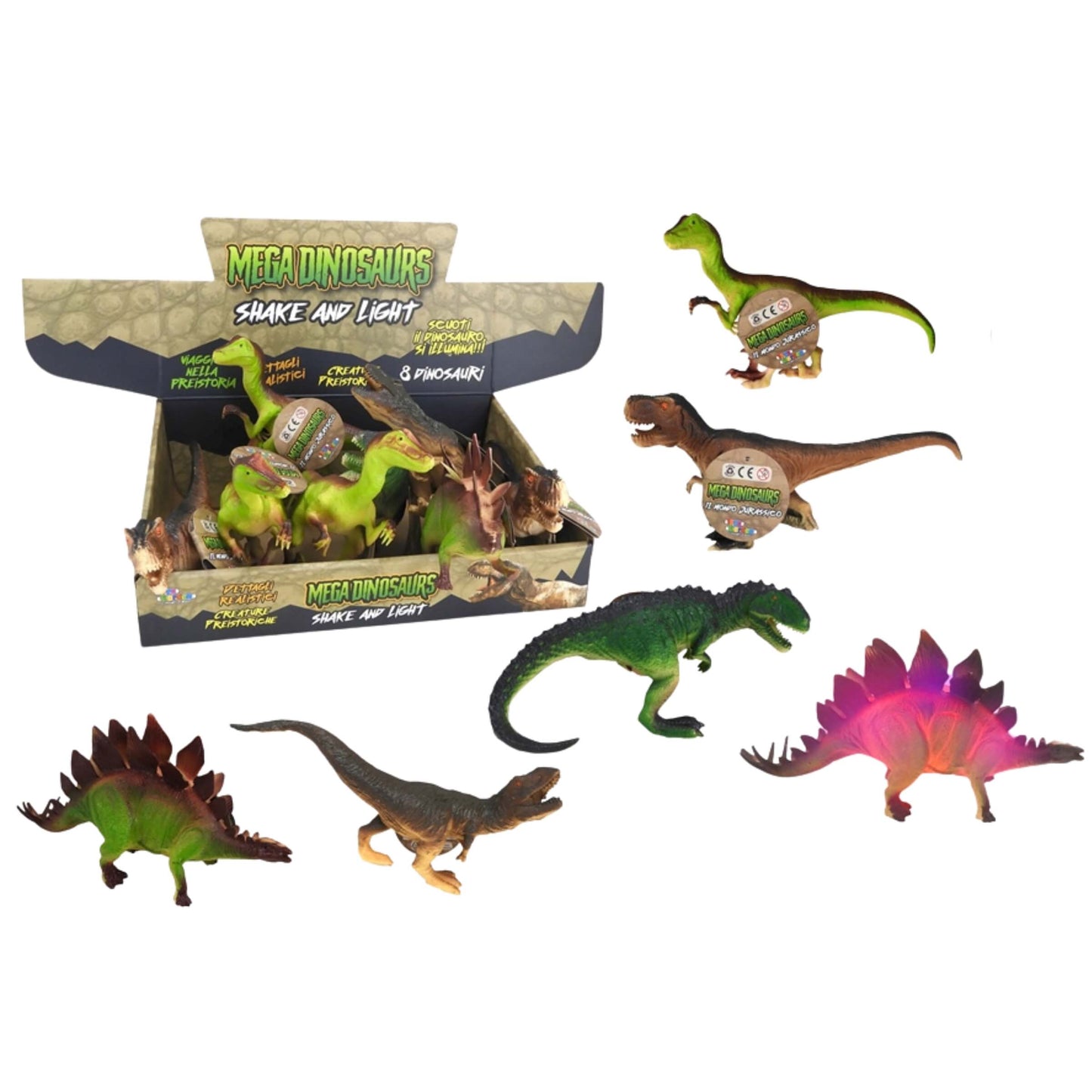 DISPLAY DINOSAURI LUMINOSI (8PZ) 27766