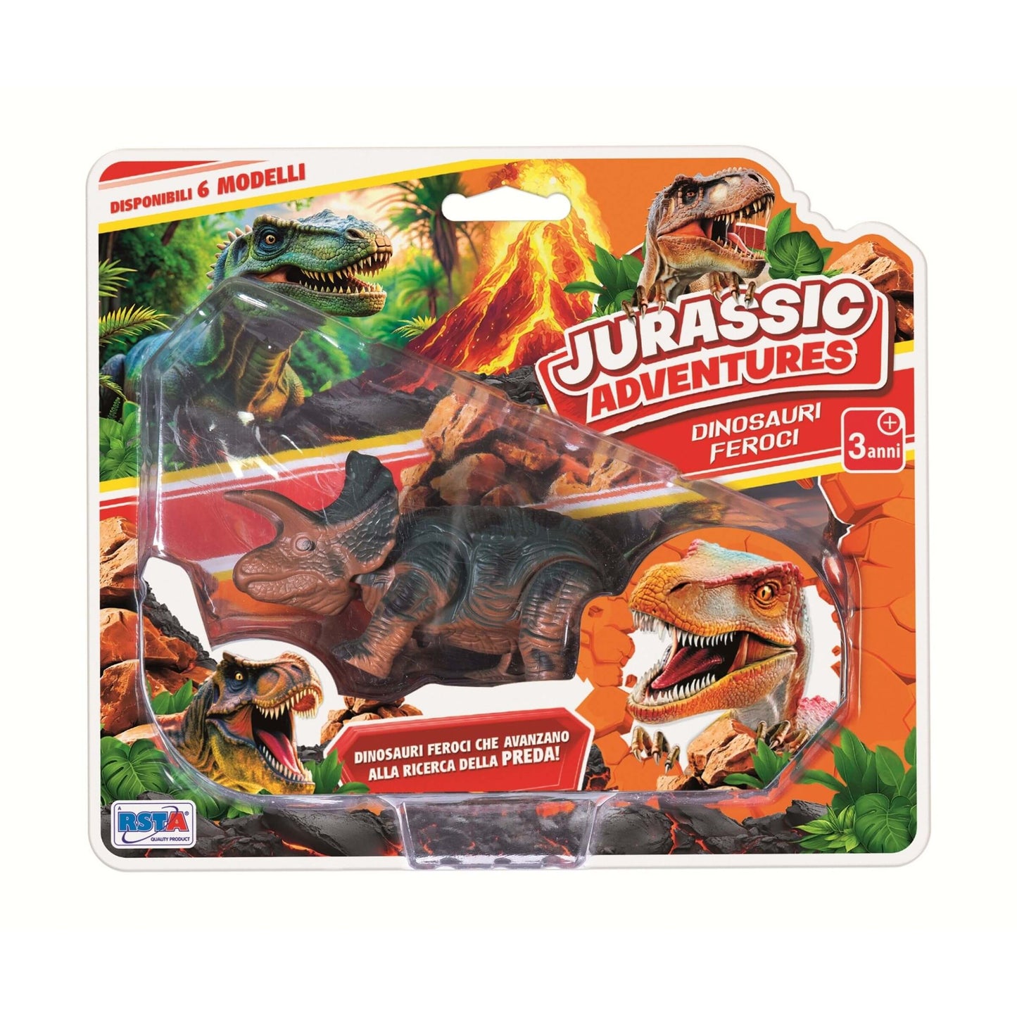 Dinosauri Jurassic Adventures Carica a Molla - 12291