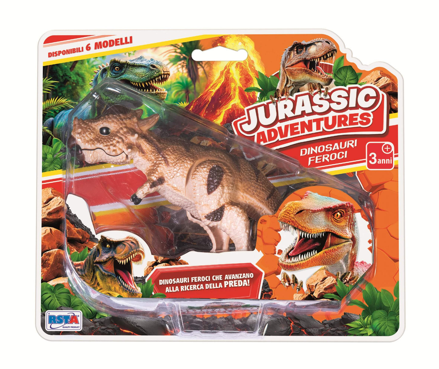 Dinosauri Jurassic Adventures Carica a Molla - 12291