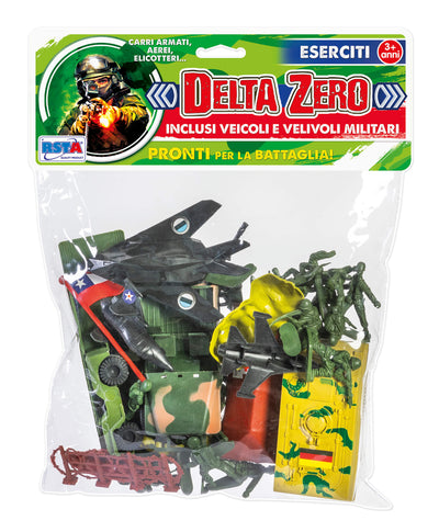 Display buste soldatini Delta Zero militari carri armati aerei elicotteri soldatini pose