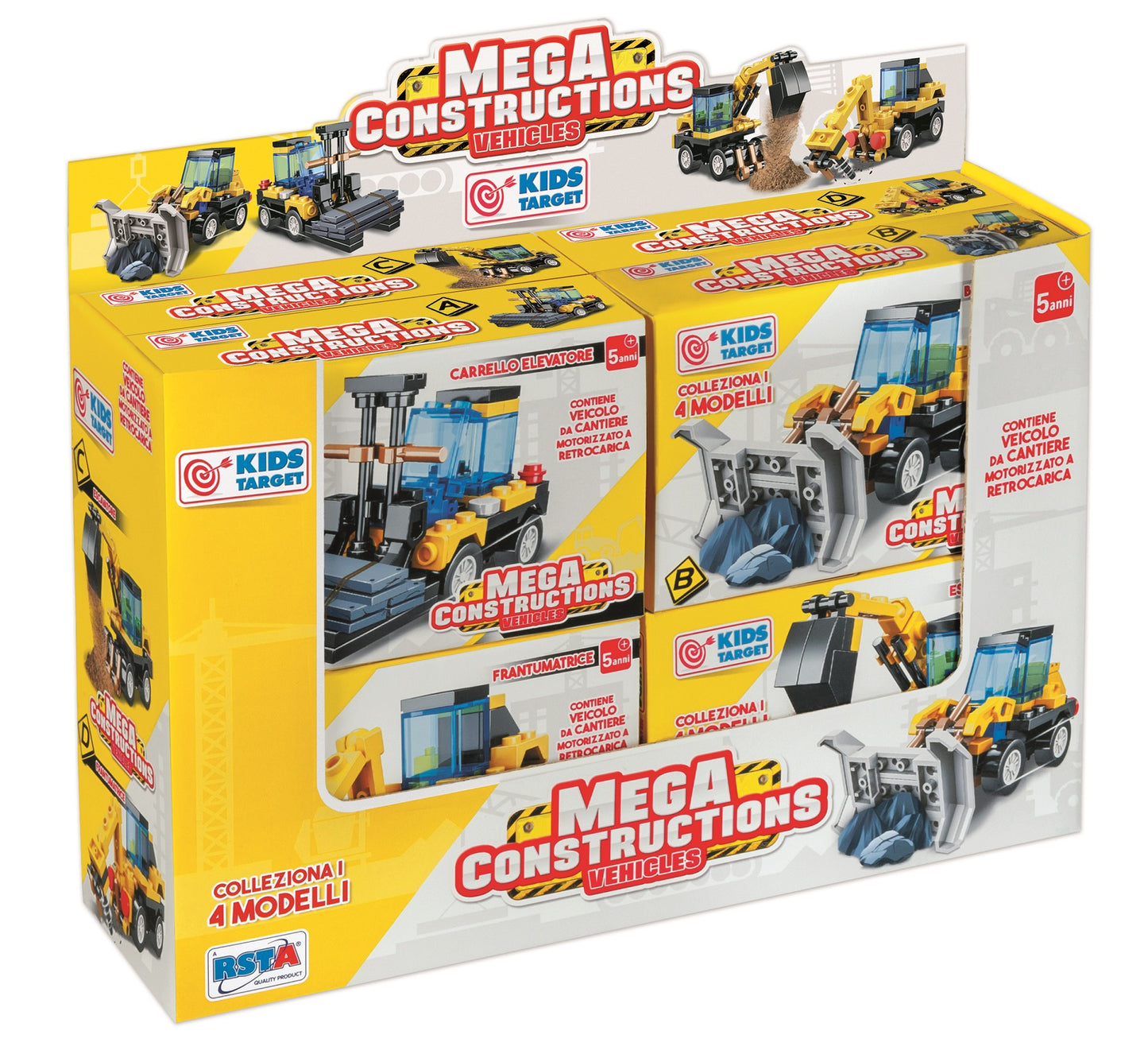 DISPLAY KIDS TARGET VEICOLI DA COSTRUZIONE (8PZ) 11726