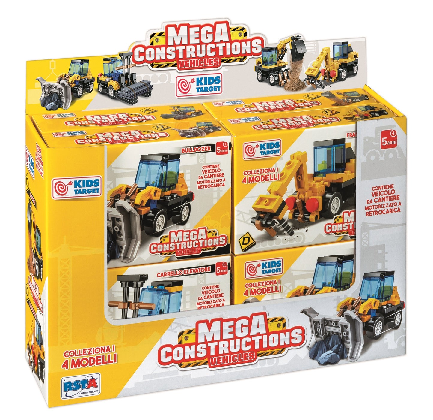 DISPLAY KIDS TARGET VEICOLI DA COSTRUZIONE (8PZ) 11726