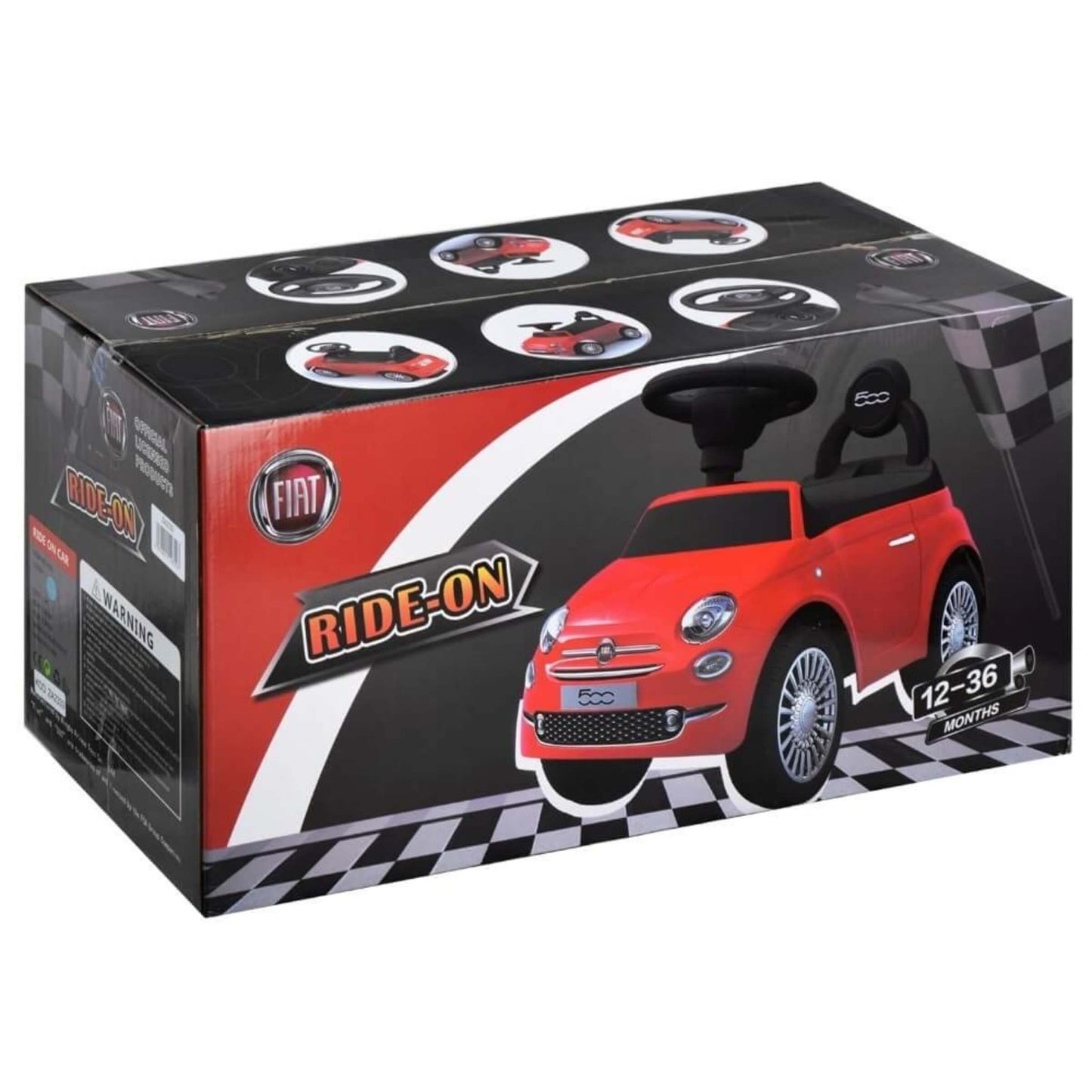 Fiat 500 Auto Cavalcabile per Bambini Ride-On Bianca