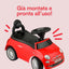 Fiat 500 Auto Cavalcabile per Bambini Ride-On Rossa