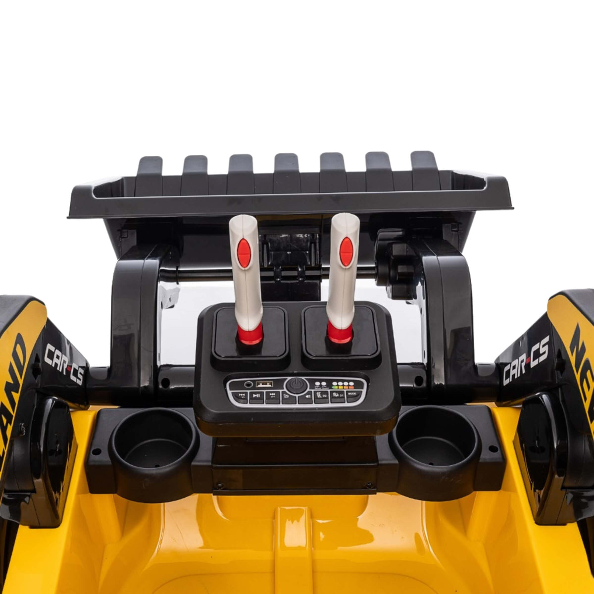 RUSPA ELETTRICA NEW HOLLAND 12V CON TELECOMANDO PARENTALE, DOPPIA VELOCITÀ, LUCI LED, E PALA ANTERIORE -  XMX626-Y