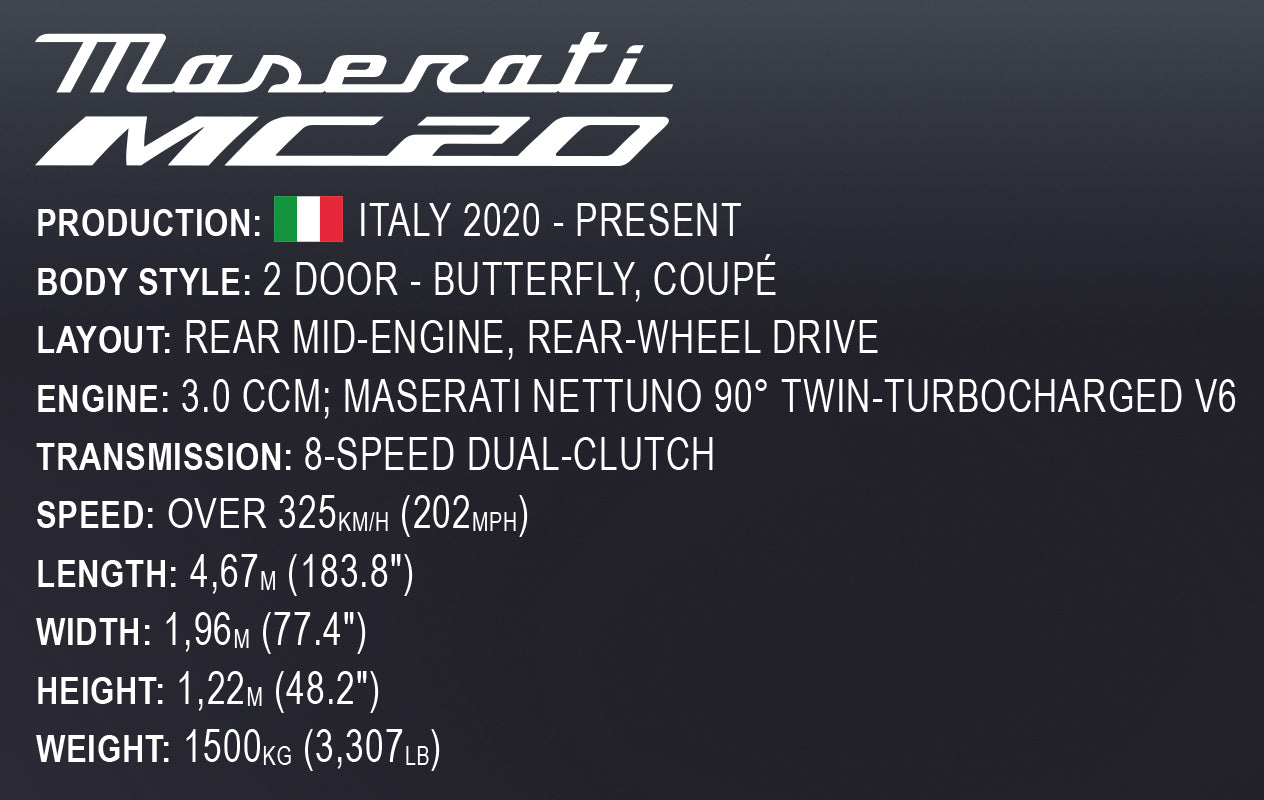 COBI - #24334 - 2468PZ MASERATI MC20 EXECUTIVE EDITION