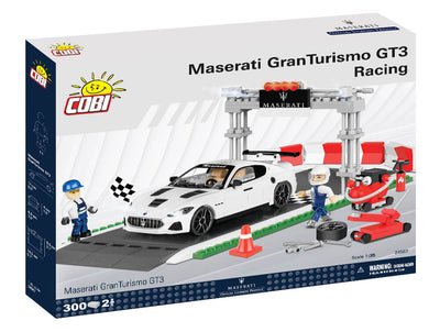 COBI Maserati Gran Turismo GT3 Racing 300 pezzi con garage e figure meccanico e pilota