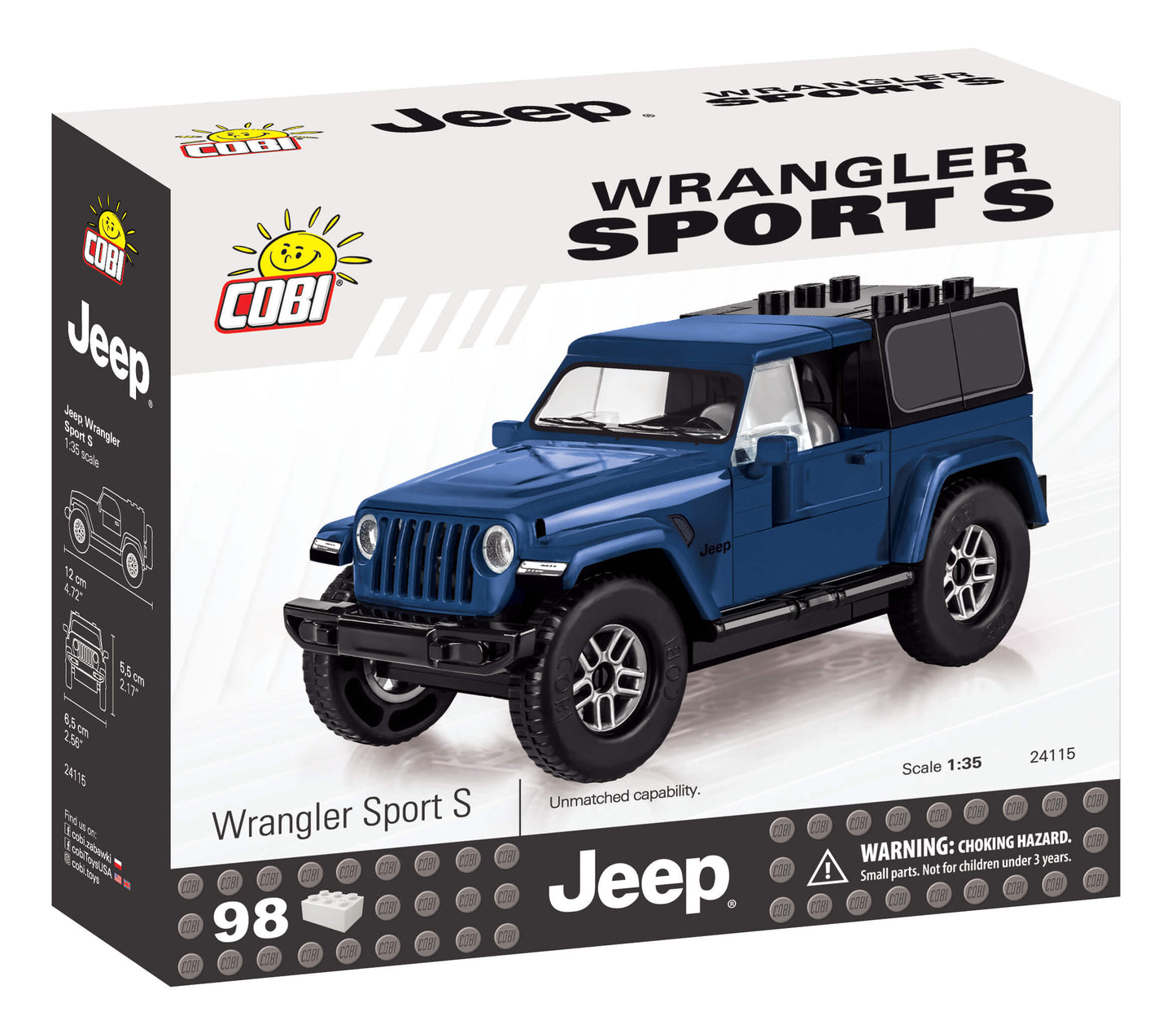 COBI - #24115 - 98PZ JEEP WRANGLER SPORT S