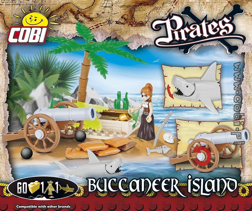 COBI PIRATES - #6011  60PZ  BUCCANER ISLAND