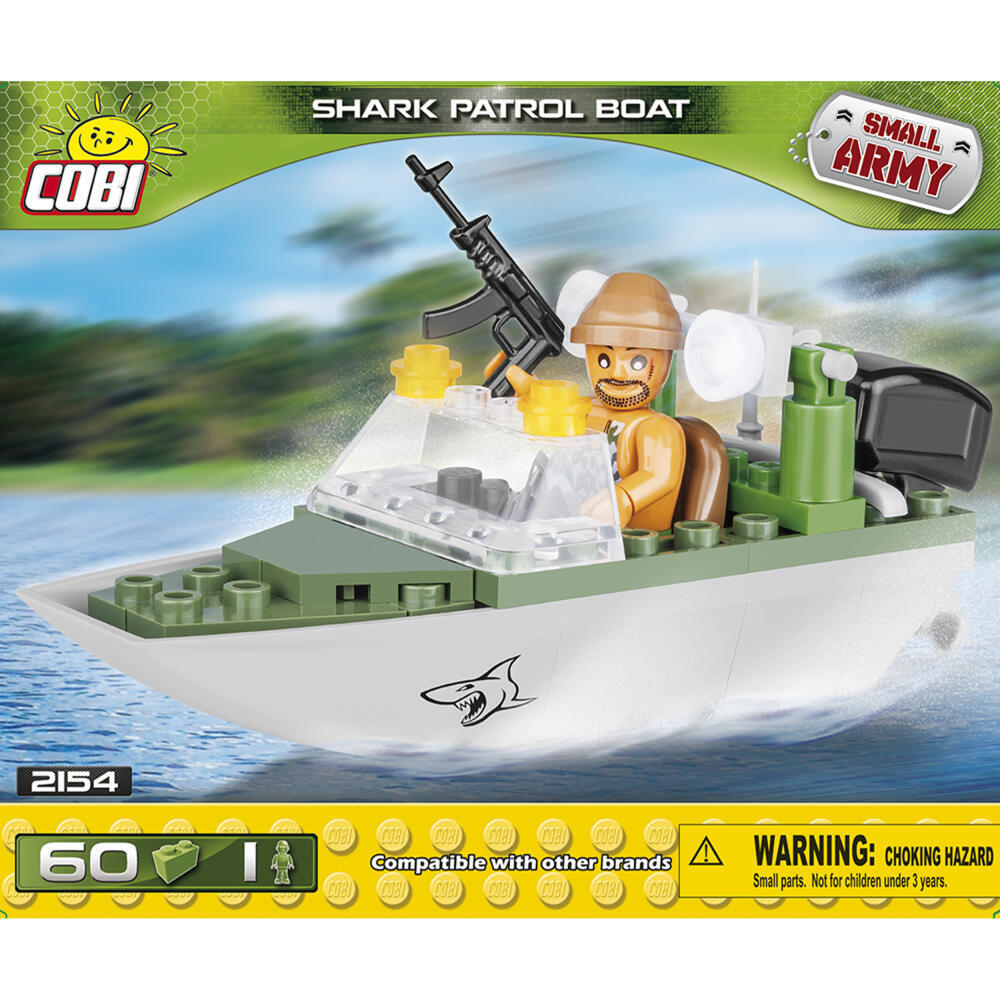 COBI SMALL ARMY - #2154 - 60PZ SHARK MOTOVEDETTA