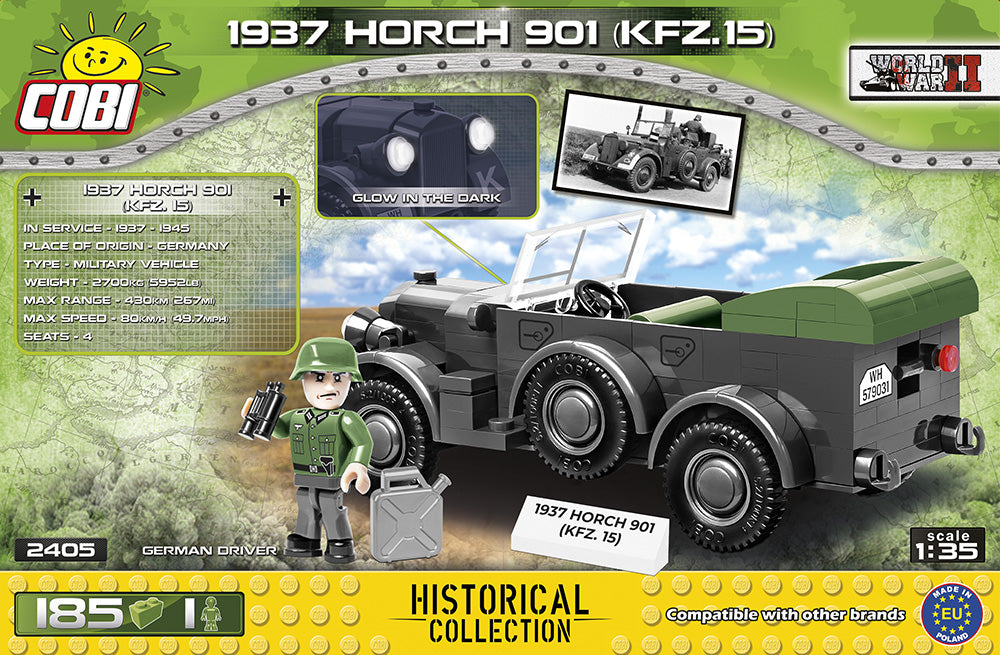 COBI WORLD WAR II - #2405 - 185PZ - 1937 HORK 901 (KFZ.15)