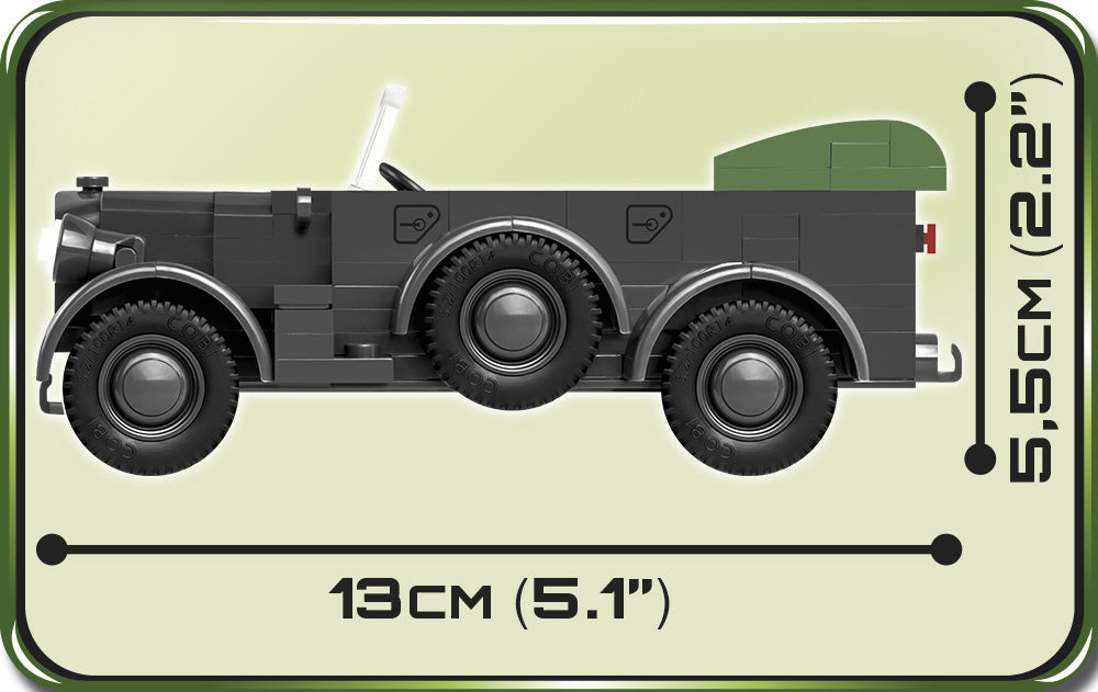 COBI WORLD WAR II - #2405 - 185PZ - 1937 HORK 901 (KFZ.15)