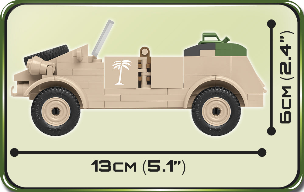 COBI WORLD WAR II - #2402 - 195PZ - VW TYPE 82 KUBELWAGEN