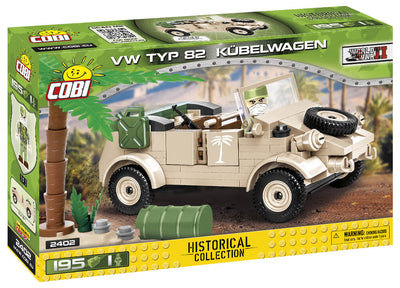 COBI WORLD WAR II - #2402 - 195PZ - VW TYPE 82 KUBELWAGEN