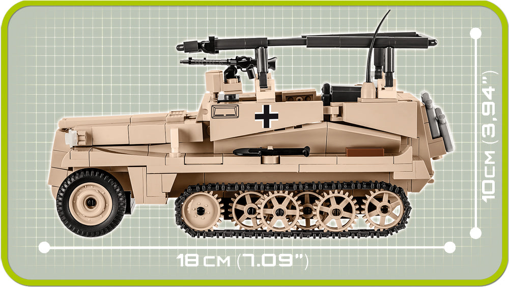 COBI WORLD WAR II - #2526 - 420PZ - CORAZZATO SD.KFZ. 250/3