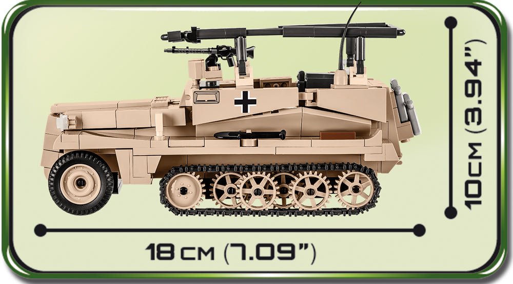 COBI WORLD WAR II - #2526 - 420PZ - CORAZZATO SD.KFZ. 250/3
