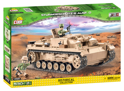 COBI Sturmgeschutz III Ausf.D WW2 530 pezzi con 2 figure soldati Deutsche Afrikakorps