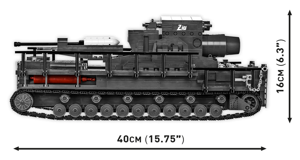 COBI WORLD WAR II - #2560 - 1574PZ - 60cm KARL-GERAT 040 ZIU