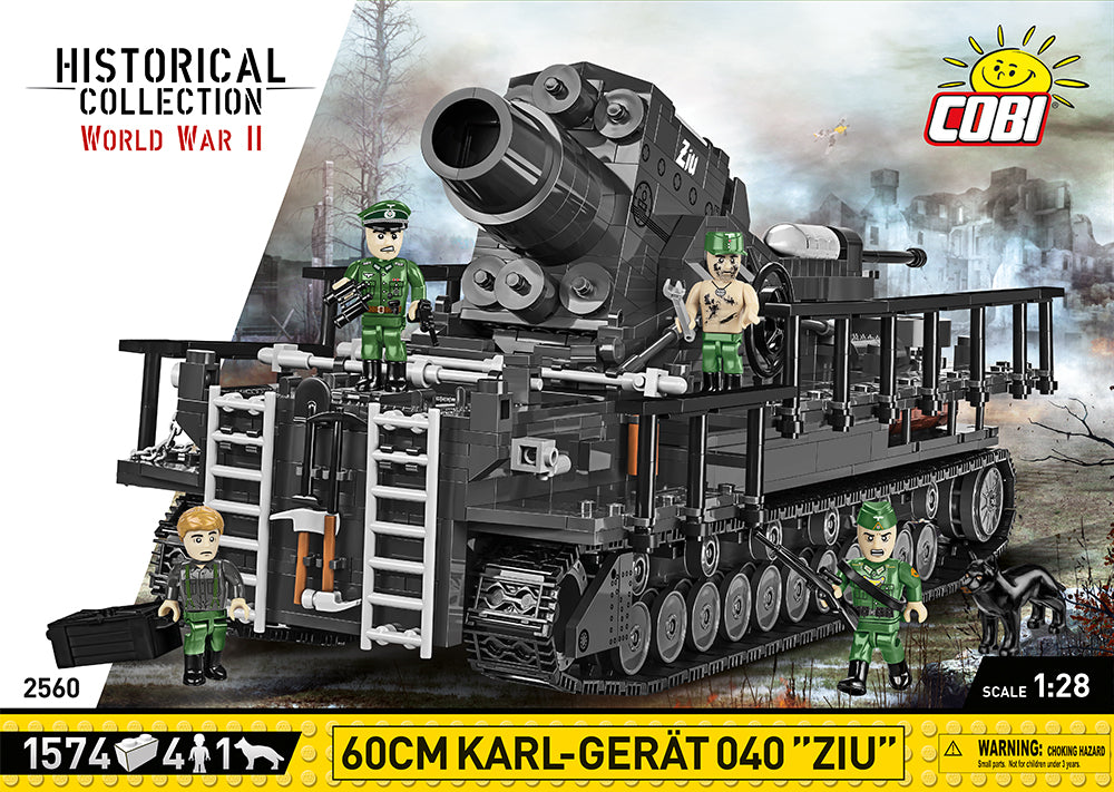 COBI WORLD WAR II - #2560 - 1574PZ - 60cm KARL-GERAT 040 ZIU