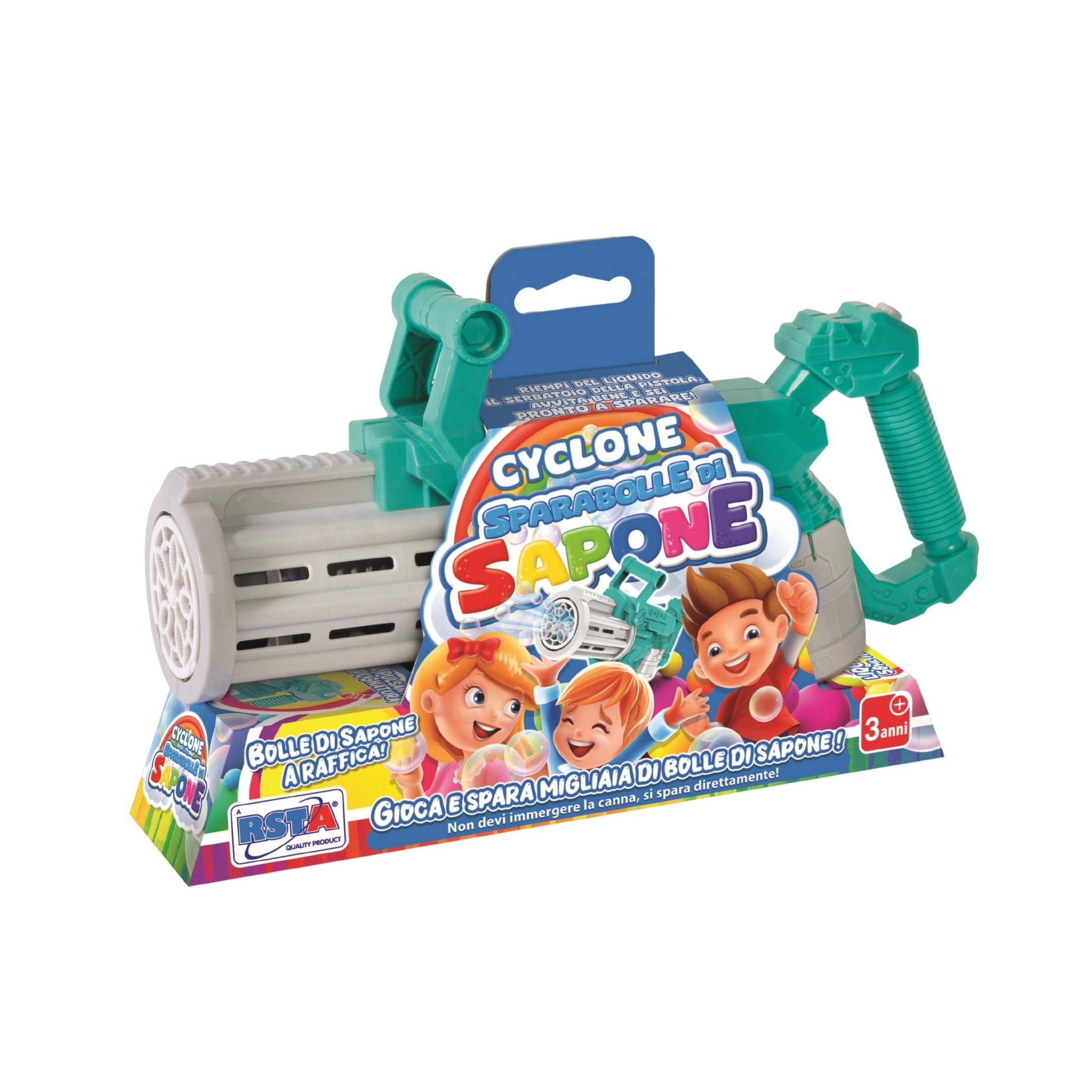 Pistola sparabolle Cyclone 23cm vista laterale
