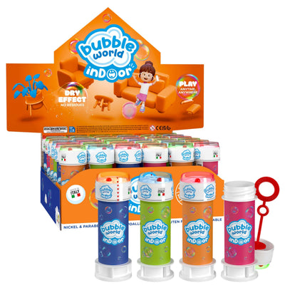 Bubble World Bolle di Sapone Indoor Bubbles 60 ml (36PZ)