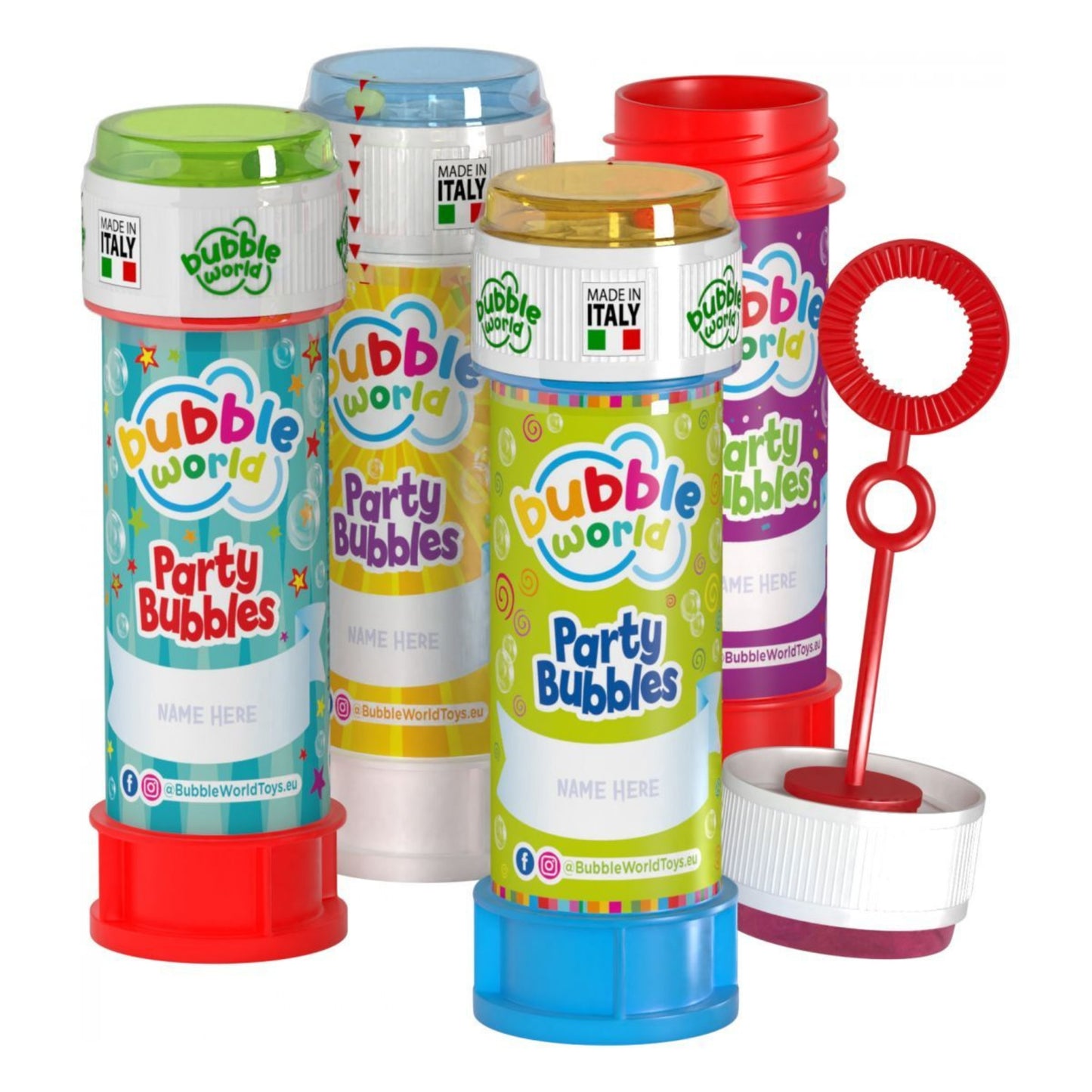 Bubble World Bolle di Sapone Party Bubbles 60 ml (36PZ)