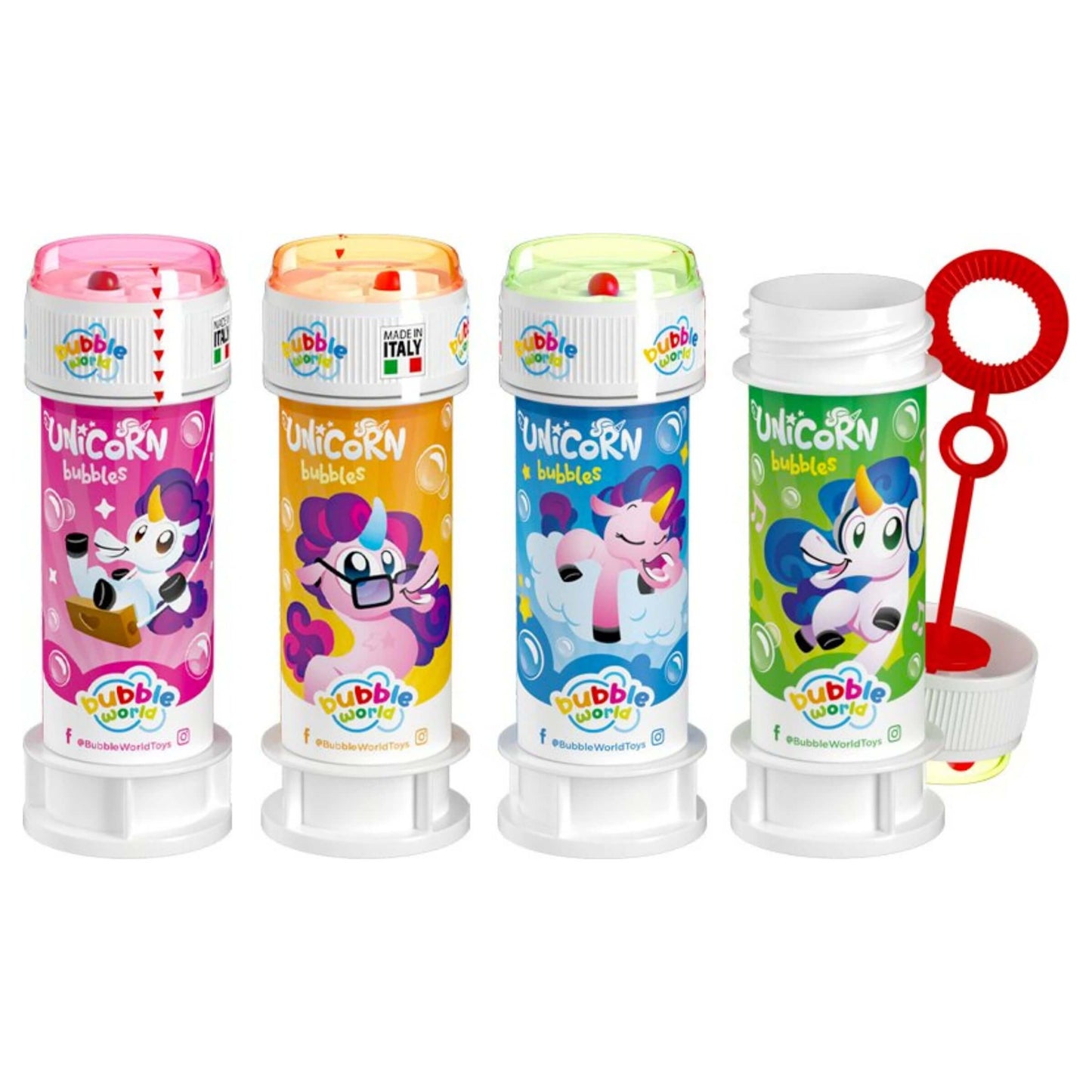 Bubble World Bolle di Sapone Unicorn Bubbles 60 ml (36PZ)
