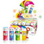 Flacone bolle di sapone Bubble World Color 60ml in colori assortiti blu rosa arancio giallo 36pz