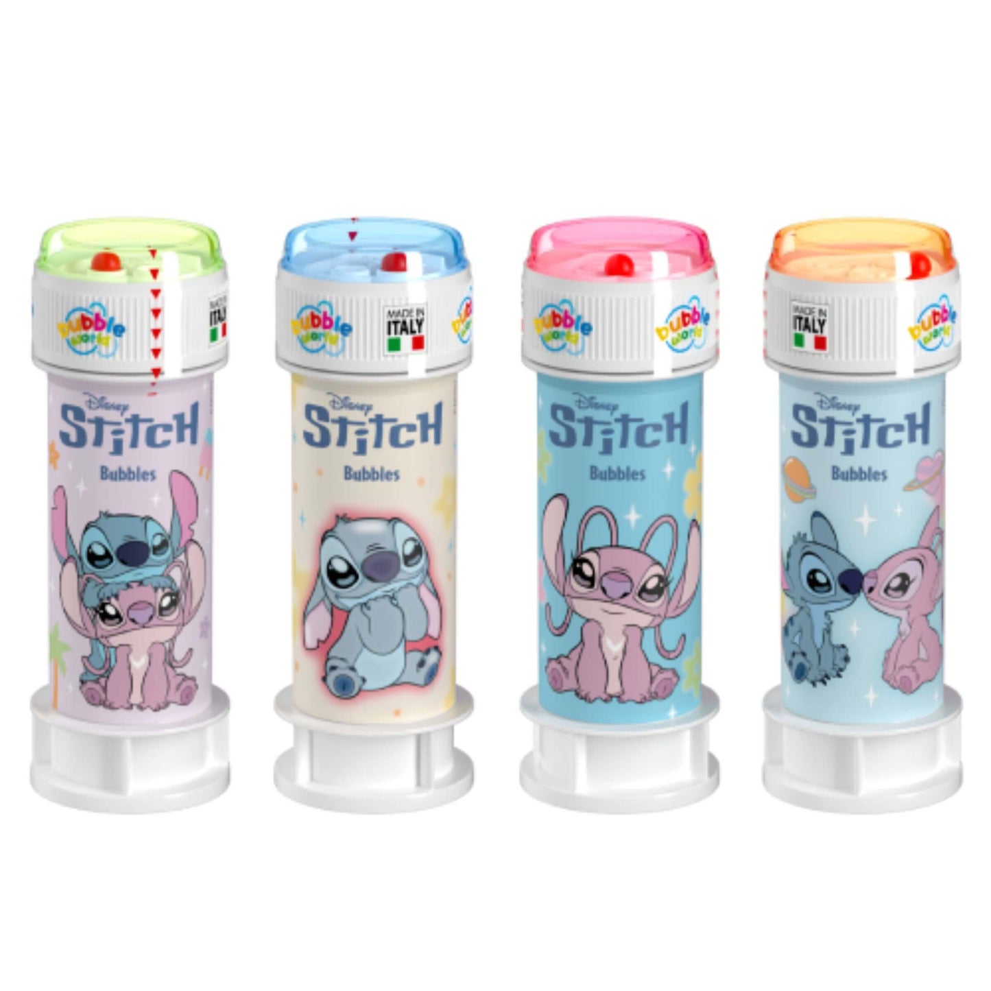 Bubble World Bolle di Sapone Stitch e Angel 60 ml (36PZ)