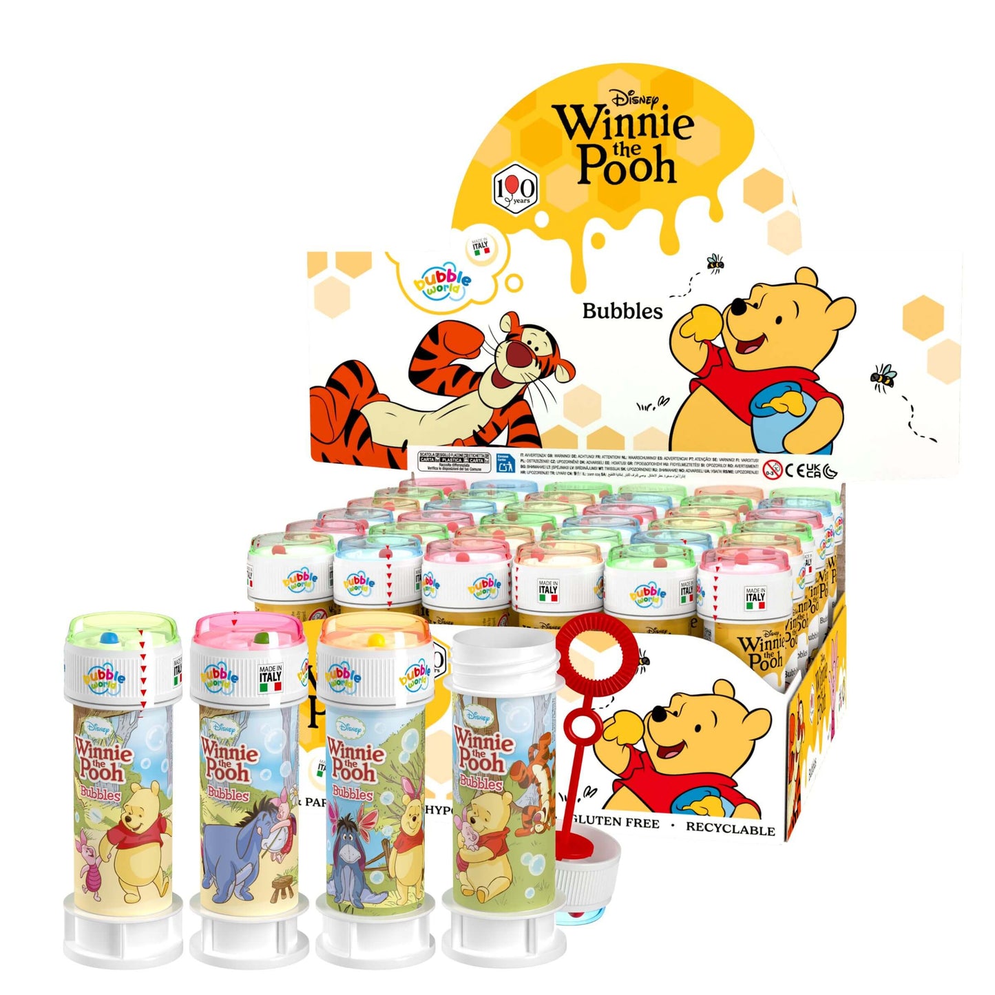 Bubble World Bolle di Sapone Winnie The Pooh 60 ml (36PZ)