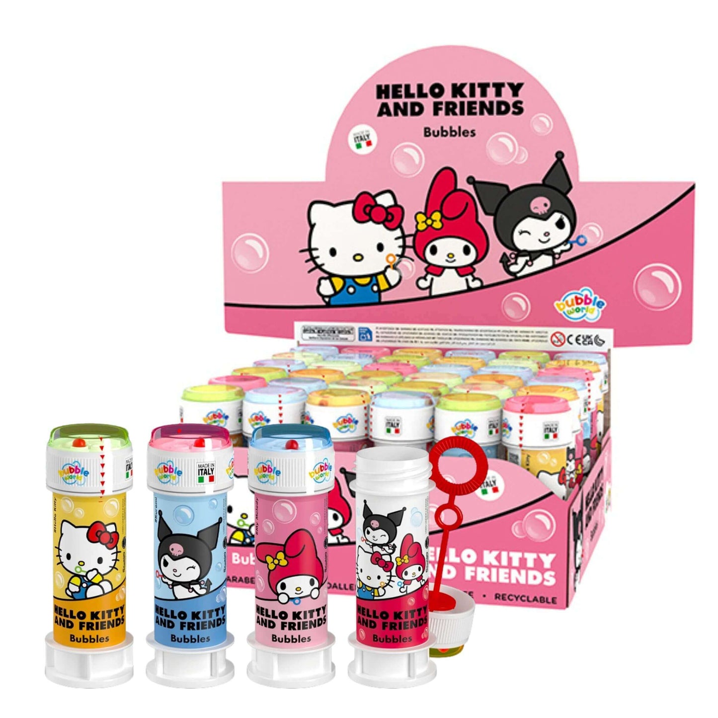 Bubble World Bolle di Sapone Hello Kitty and Friends 60 ml (36PZ)