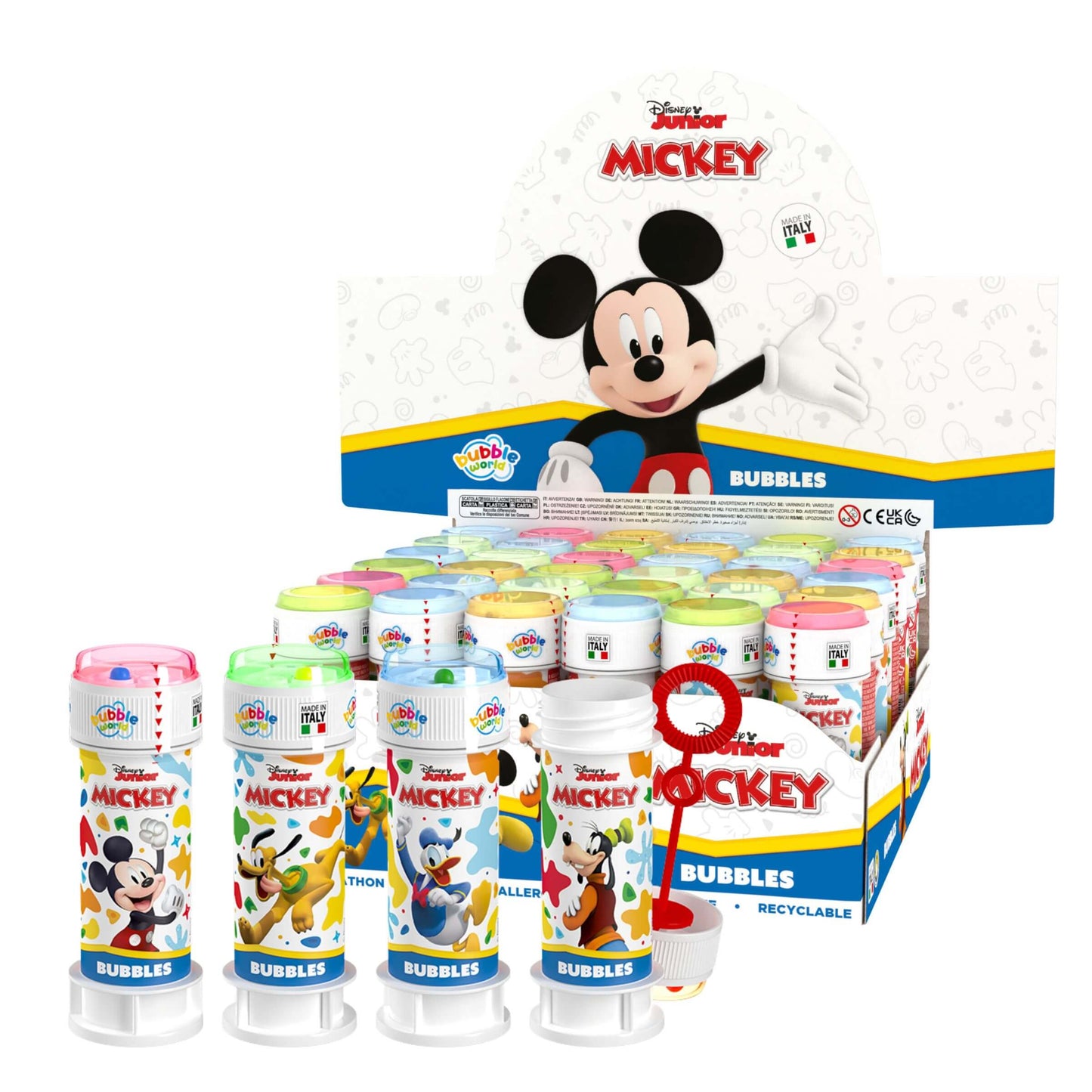 Bubble World Bolle di Sapone Mickey Mouse 60 ml (36PZ)