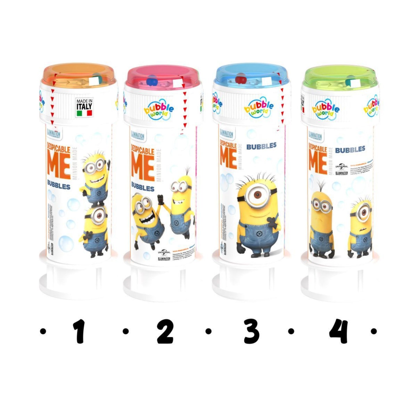 Bubble World Bolle di Sapone Minions Cattivissimo Me 60 ml (36PZ)