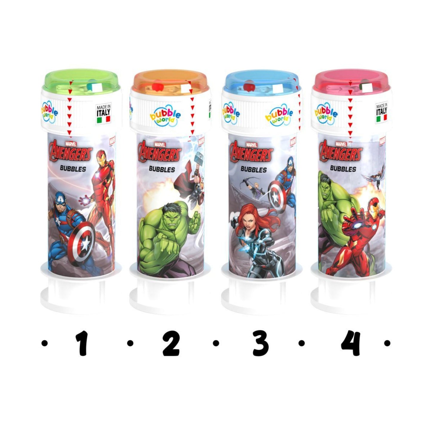 Bubble World Bolle di Sapone Avengers 60 ml (36PZ)