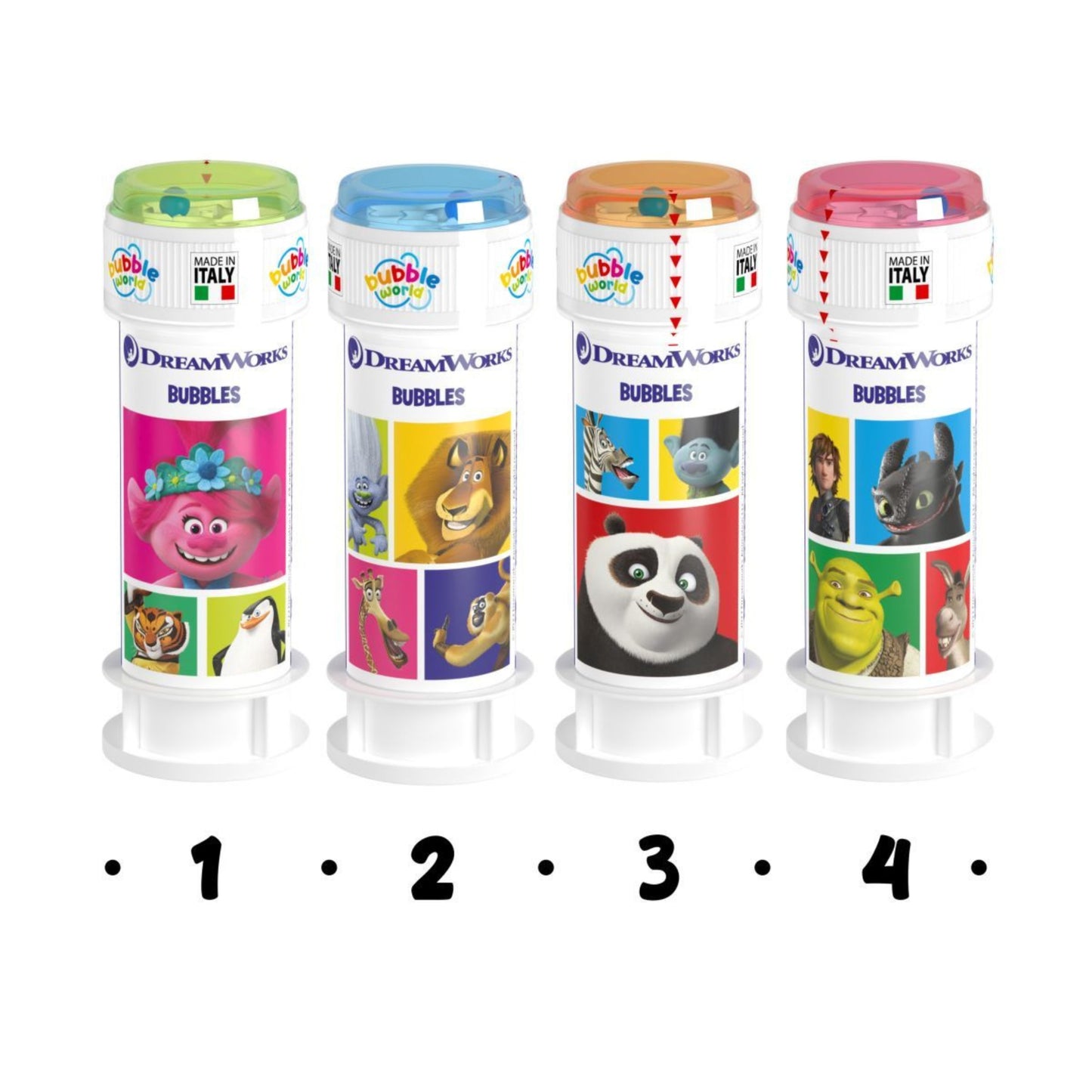 Bubble World Bolle di Sapone DreamWorks 60 ml (36PZ)