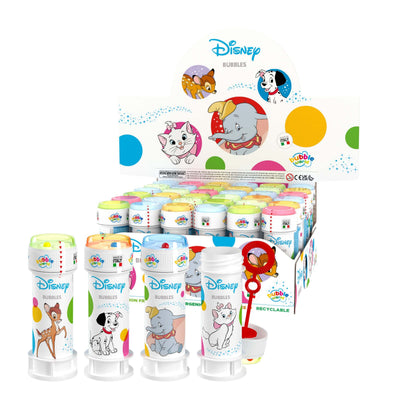 Flacone bolle di sapone Bubble World 60ml con personaggi Disney Classic confezione 36pz