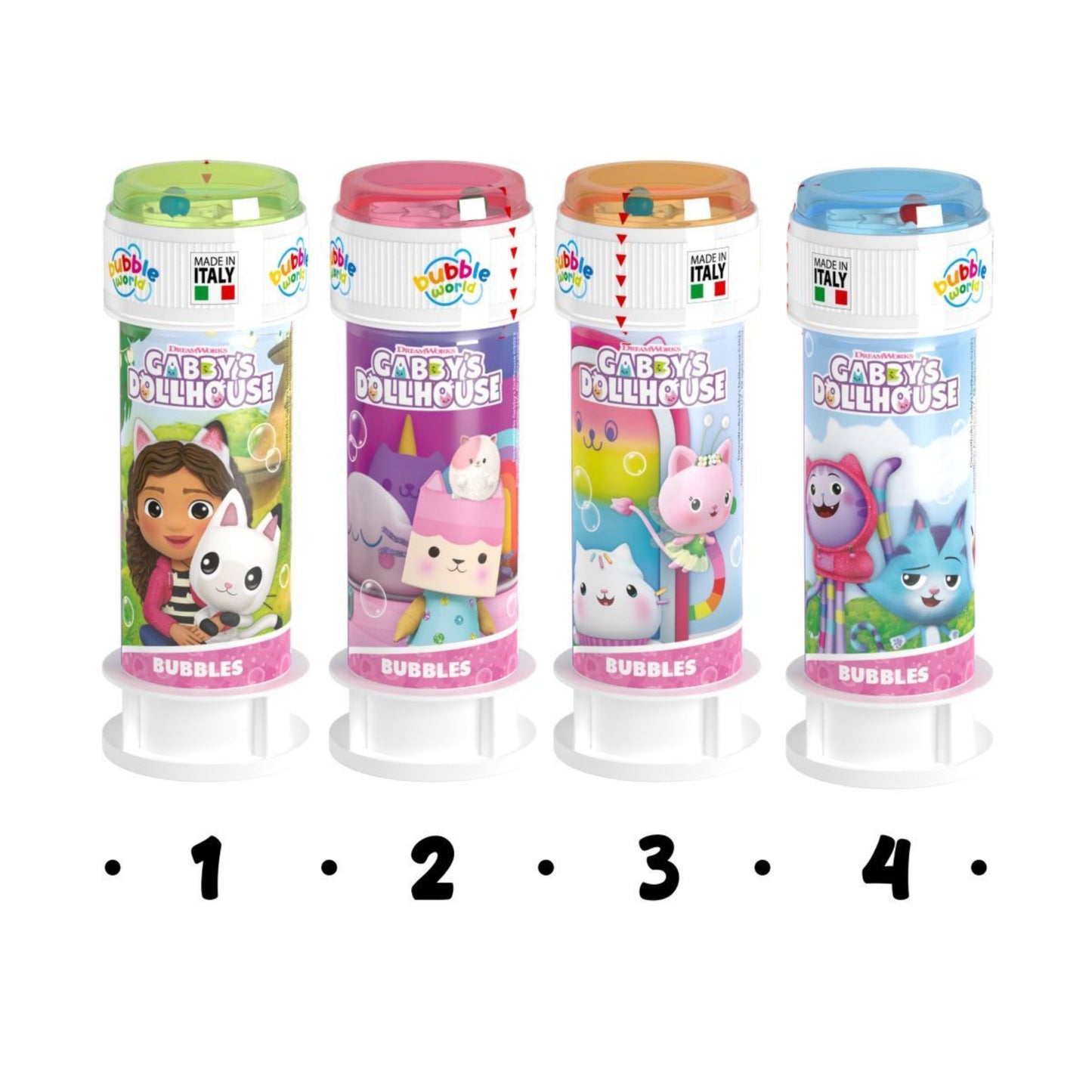 Bubble World Bolle di Sapone Gabby's Dollhouse 60 ml (36PZ)
