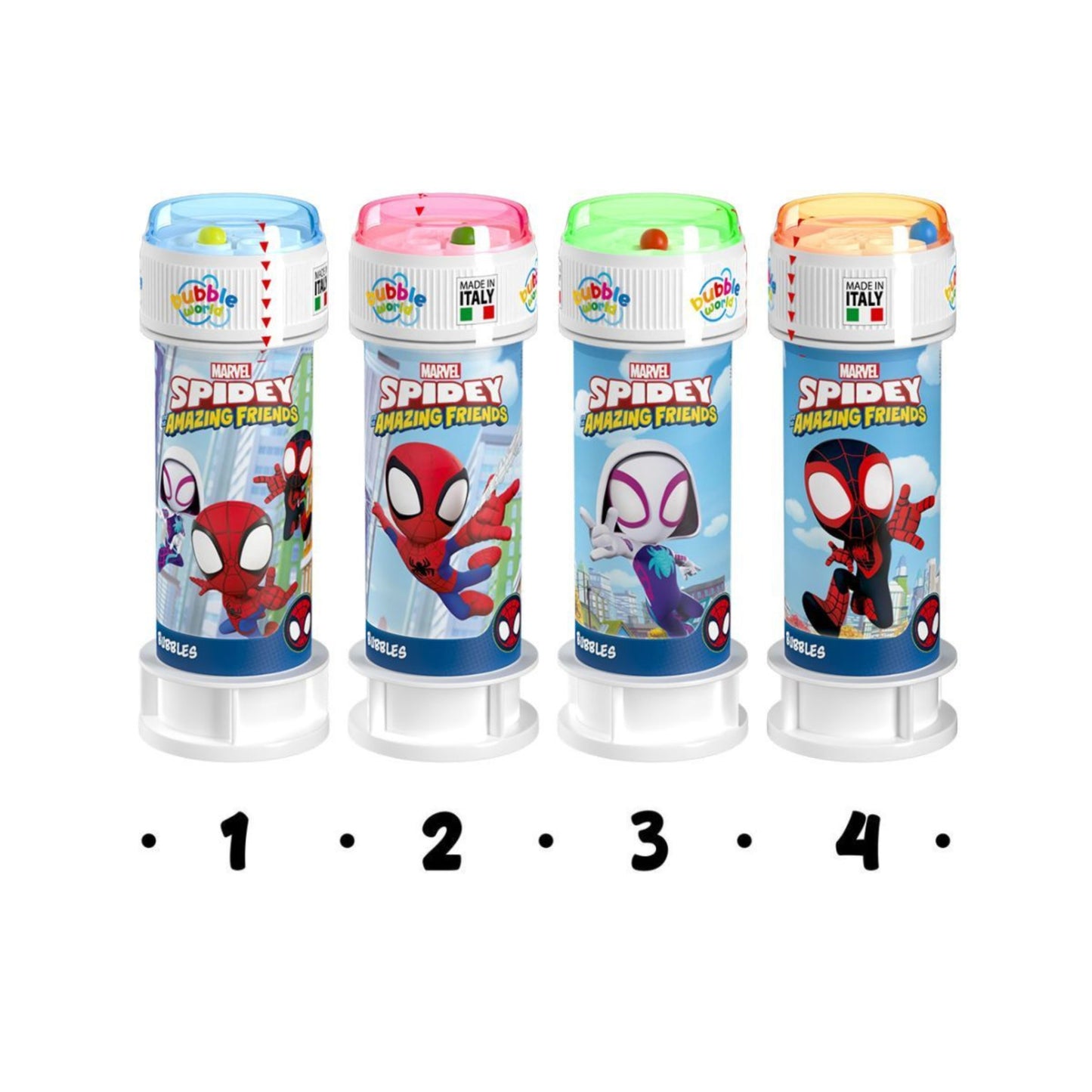 Bubble World Bolle di Sapone Spidey 60 ml (36PZ)