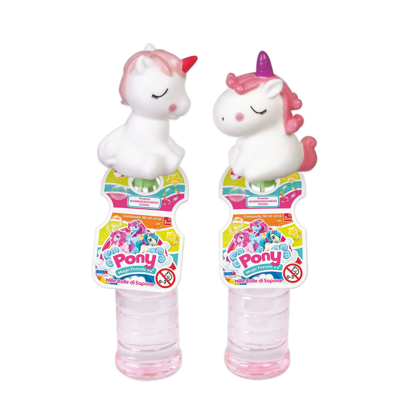 1 Boccetta Bolle di Sapone Unicorn Pony 50 ml - 11259