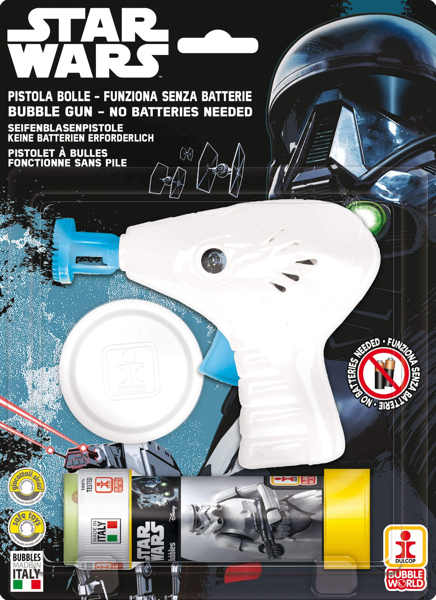 BOLLE DI SAPONE + PISTOLA PICCOLA DULCOP STAR WARS