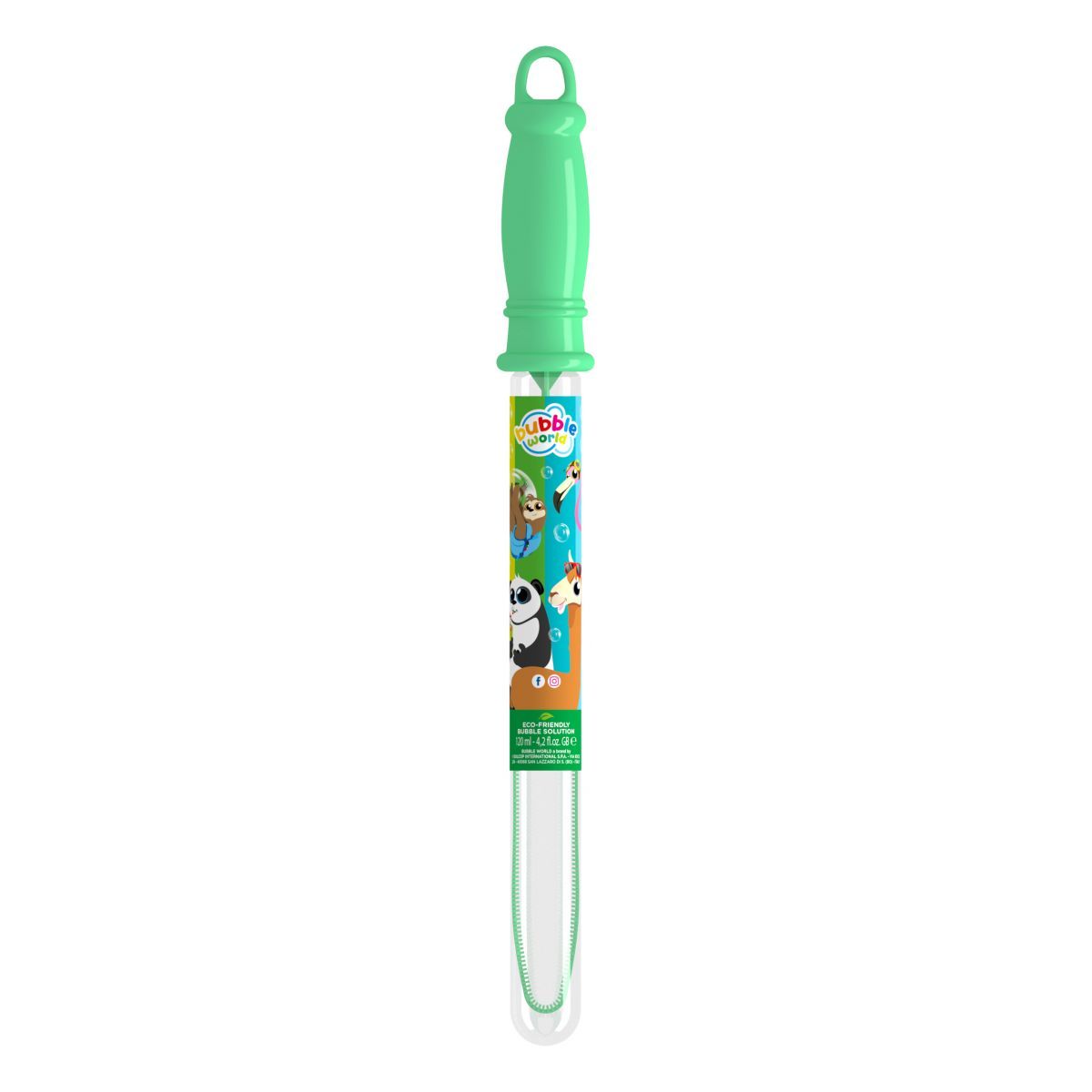 Spada bolle Bubble World Animal 120ml con maxi soffiatore per bolle grandi