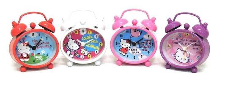 HELLO KITTY SVEGLIA METALLO OVALE 5CM