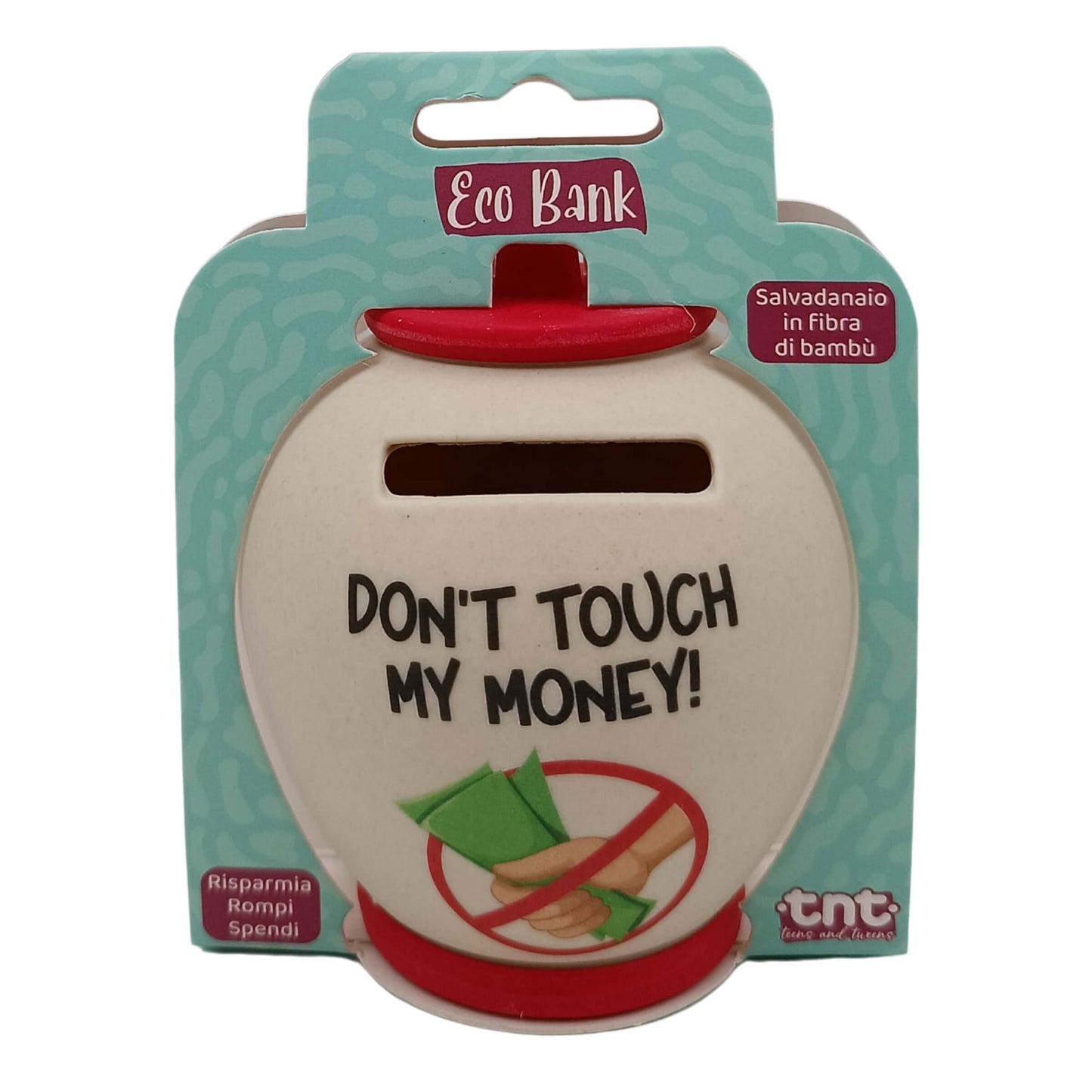 1 Salvadanaio TnT Eco Bank 9 cm in Fibra di Bambù - 92033